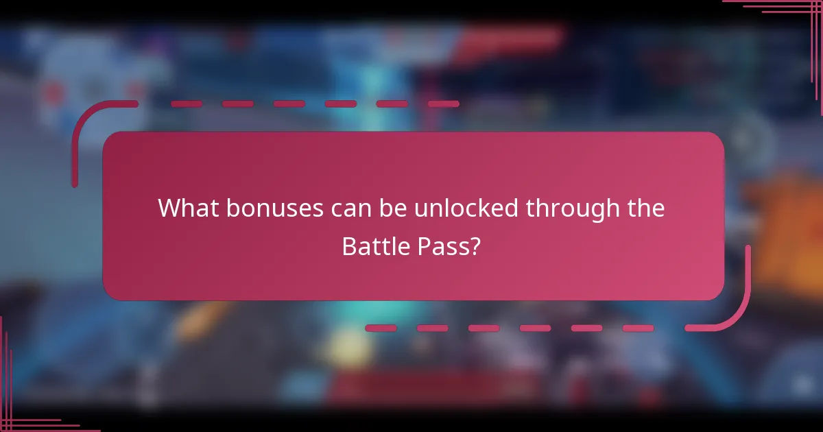What bonuses can be unlocked through the Battle Pass?
